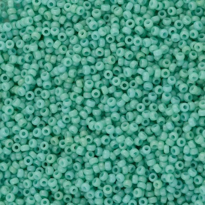 Peppy Beads Earrings Miyuki Seed Beads 150 Duracoat Opaque Sea Opal 4475