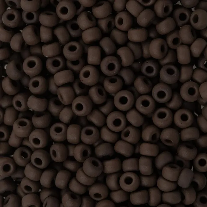 Peppy Beads Earrings Miyuki Seed Beads 60 Matte Opaque Chocolate 0409F