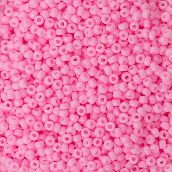 Peppy Beads Earrings Miyuki Seed Beads 80 Pink Opaque 0415