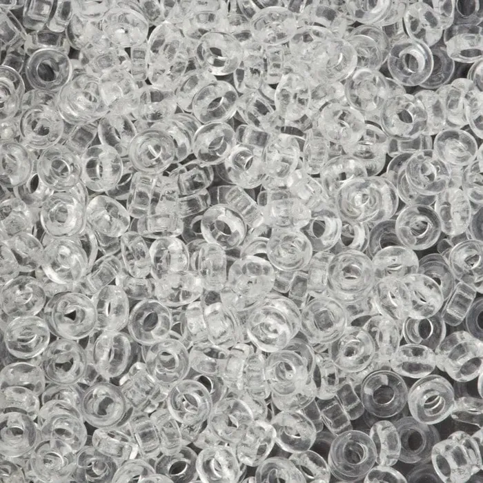 Peppy Beads Miyuki Spacer Beads 3x1mm Crystal 0131 Earrings
