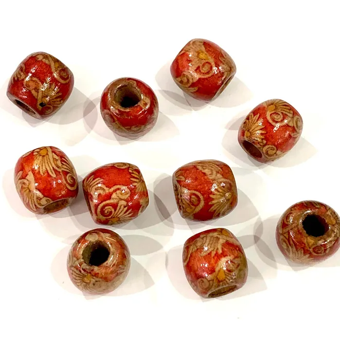 Peppy Beads Necklaces 10 Wood Spacer Beads 16 x 17mm Wooden Beads Natural Wooden Beads For Jewelry Making Peppy Beads Necklaces 10 Wood Spacer Beads 16 x 17mm Wooden Beads Natural Wooden Beads For Jewelry Making