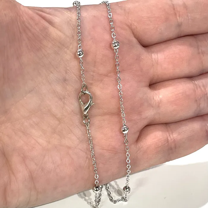 Peppy Beads Necklaces Rhodium Plated Necklace Chain Rhodium Plated Ready Necklace 151617181920 Inches Ready Necklace Peppy Beads Necklaces Rhodium Plated Necklace Chain Rhodium Plated Ready Necklace 151617181920 Inches Ready Necklace