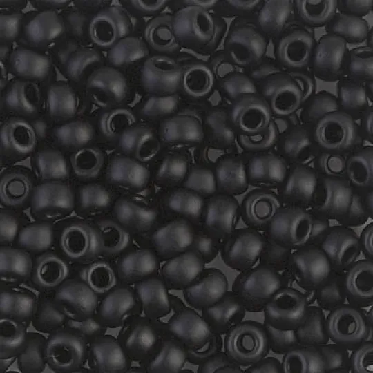 Peppy Beads Rings Miyuki Seed Beads 60 Black Matted 0401F