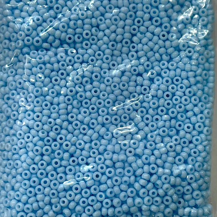 Peppy Beads Rings Preciosa Seed Beads 80 RocaillesRound Hole 100 gr 03434 Blue Dyed Crystal