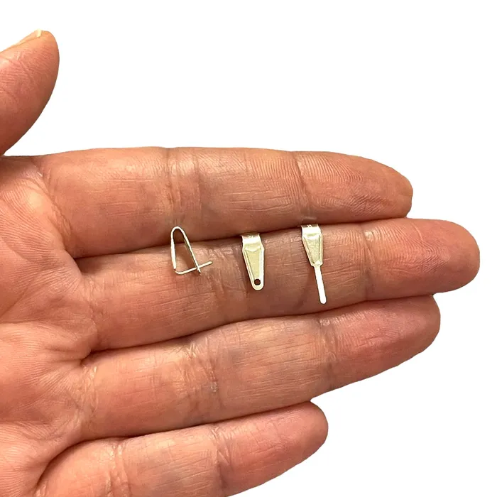 Peppy Beads Rings Sterling Silver Bails 925 Sterling Silver 8x35mm Bails 3 pcs in a pack Peppy Beads Rings Sterling Silver Bails 925 Sterling Silver 8x35mm Bails 3 pcs in a pack