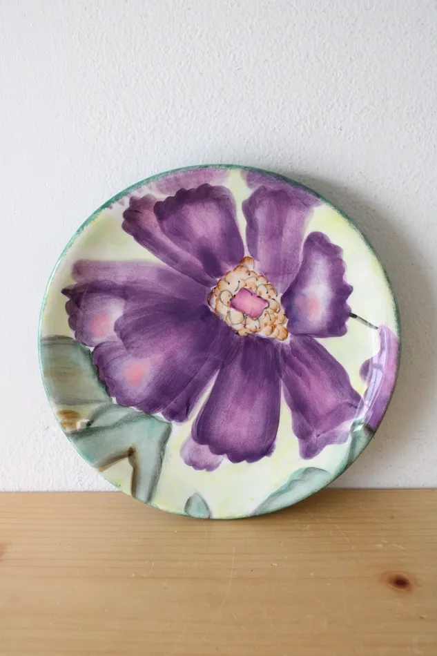 Pfaltzgraff Pfaltzgraff Flower Market Purple Flower Lunch Salad Plate 8 Earrings