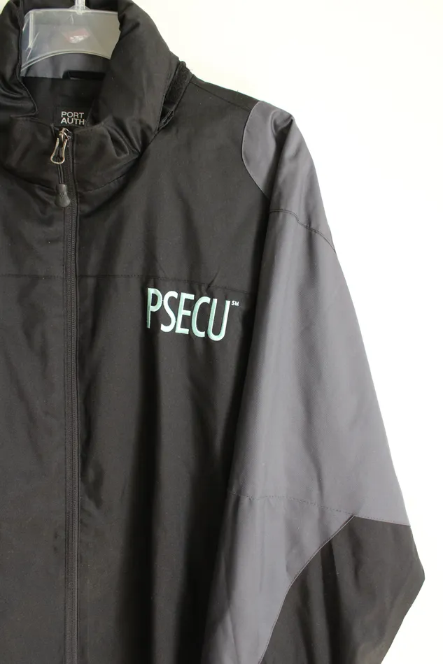Port Authority PSECU Black Gray Jacket XL Port Authority Rings