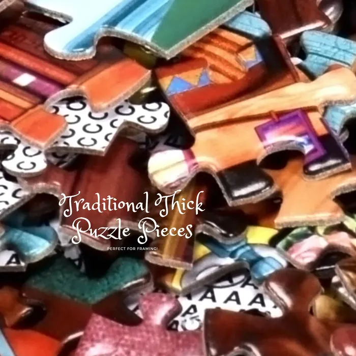 Portraits by NC Earrings Mondrians Yorkie Traditional Thick Jigsaw Puzzle for Adults 30 to 1000 Pieces
