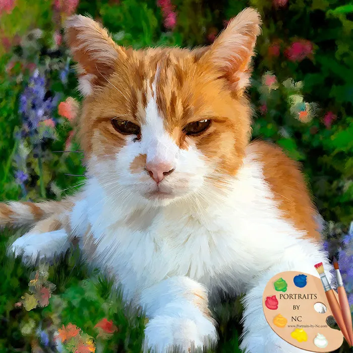 Portraits by NC Necklaces Tabby Cat Portrait