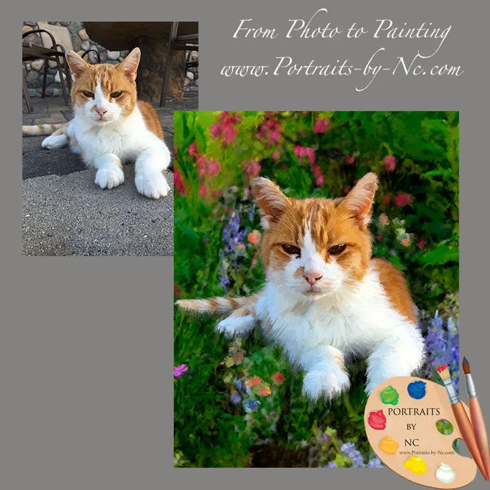 Portraits by NC Necklaces Tabby Cat Portrait
