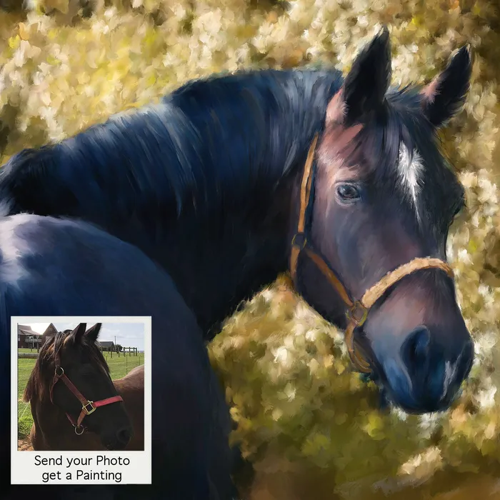 Portraits by NC Tennessee Walker Horse Portrait Digital Portrait of Brown Horse Necklaces Portraits by NC Tennessee Walker Horse Portrait Digital Portrait of Brown Horse Necklaces