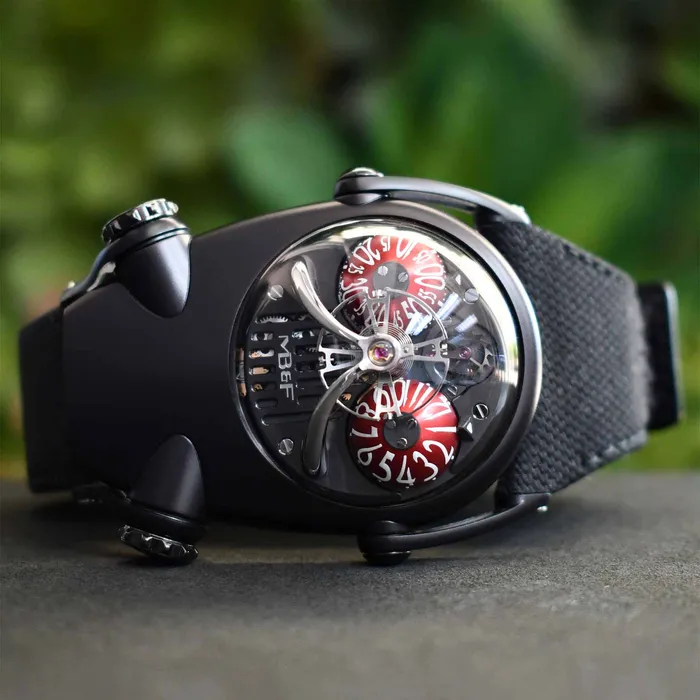 PreOwned MBF HM10 Dark Bulldog Red Watch Stephen Silver Fine Jewelry Earrings