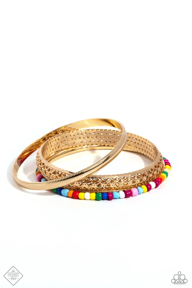 PreStyled Sets Paparazzi Accessories Multicolored Medley Gold