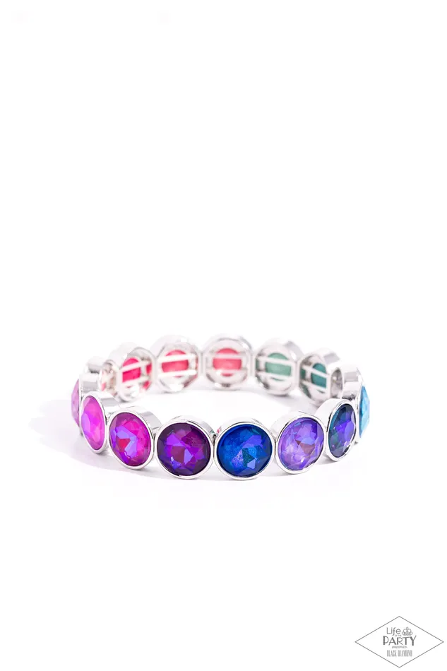 Radiant on Repeat Multi Paparazzi Accessories Necklaces