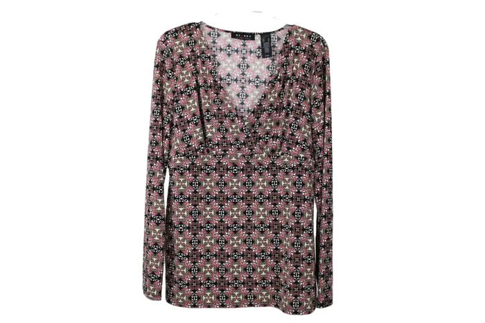 Rings Axcess Axcess Black Pink Blouse XL