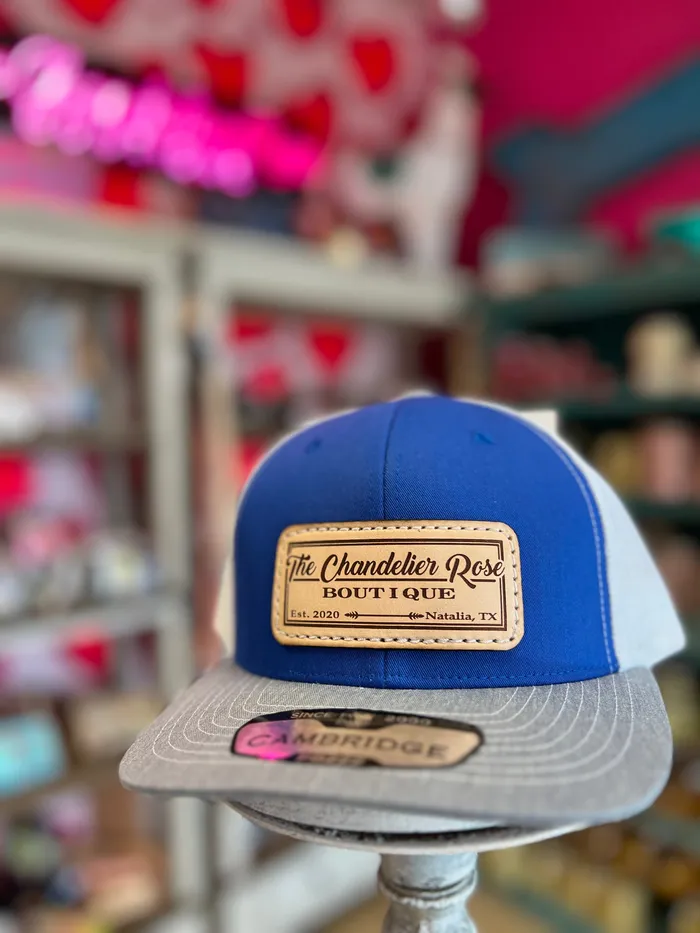 Rings BSR LEATHER THE CHANDELIER ROSE BOUTIQUE CAP ROYAL BLUE AND WHITE