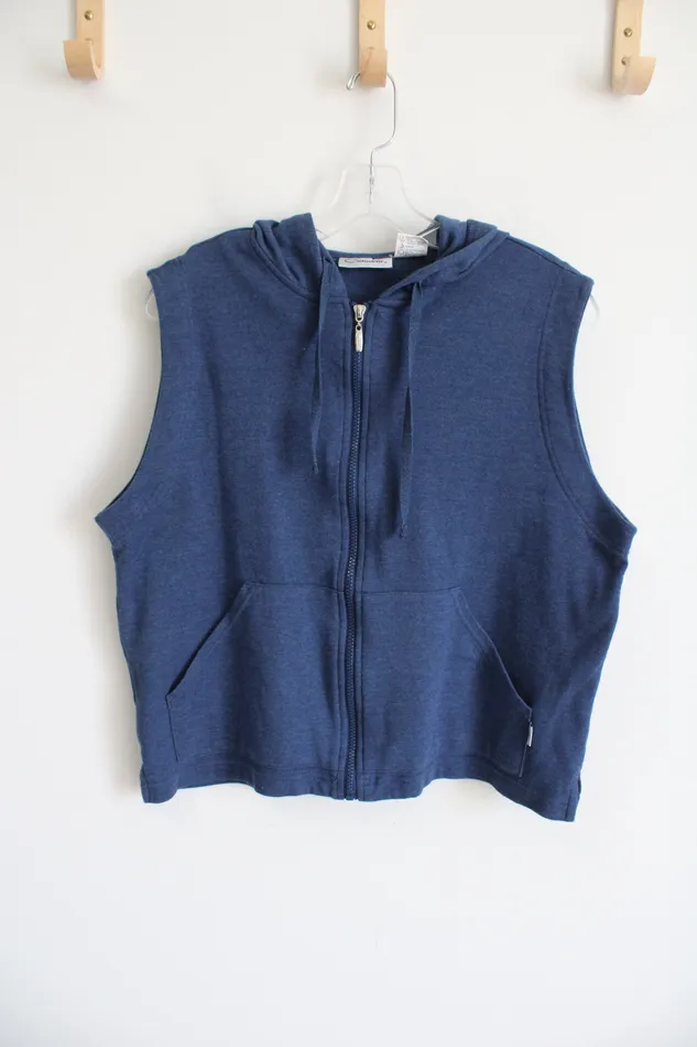 Rings Catalina Catalina Blue Sleeveless ZipUp Hoodie M