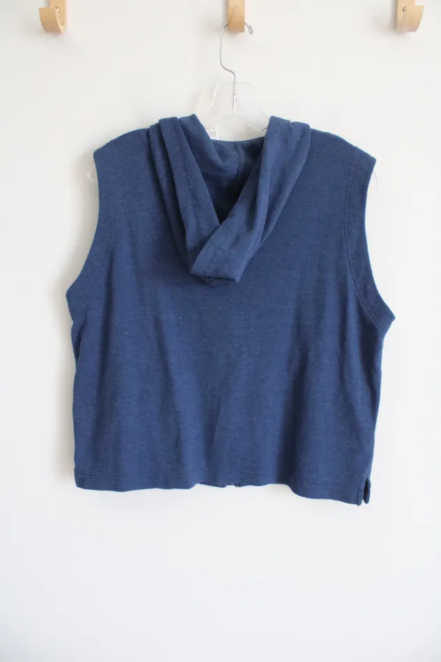 Rings Catalina Catalina Blue Sleeveless ZipUp Hoodie M