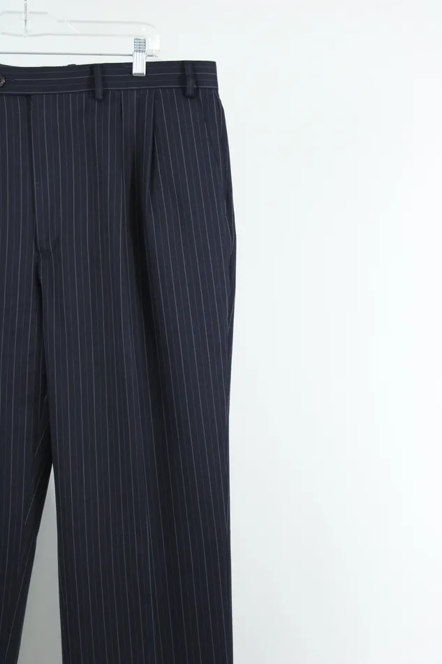 Rings Chaps Chaps Blue Pinstripe Pants 38X31
