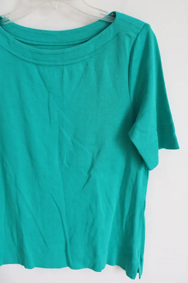 Rings Chicos The Ultimate Tee Blue Short Sleeved Shirt 1 M Chicos