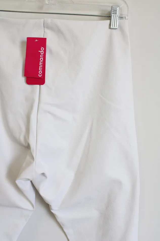 Rings Commando NEW Commando White Faux Leather High Rise Legging XL