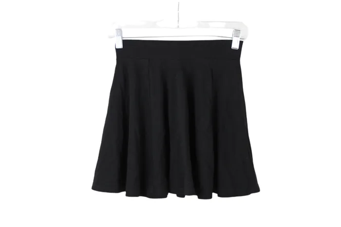 Rings Divided Black Skater Skirt 4 HM