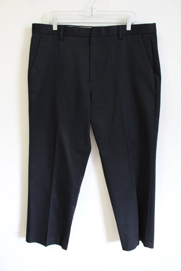 Rings Dockers Dockers Classic Fit Flat Front Black Khaki Pants 38X29