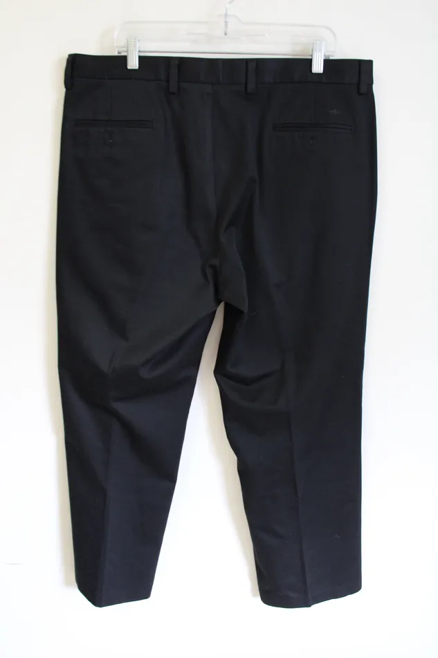 Rings Dockers Dockers Classic Fit Flat Front Black Khaki Pants 38X29
