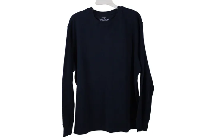 Rings Faded Glory Faded Glory Navy Blue Long Sleeved Shirt 2XL