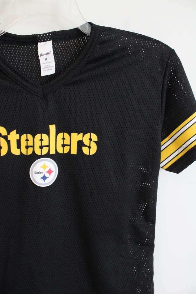 Rings Franklin Franklin Pittsburgh Steelers Black Mesh Shirt Youth M 14