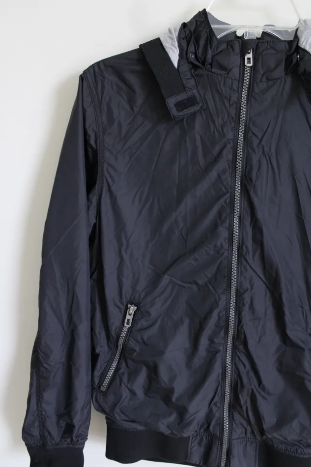 Rings HM HM Black Windbreaker Jacket 1112