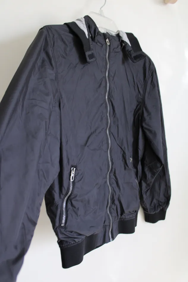 Rings HM HM Black Windbreaker Jacket 1112