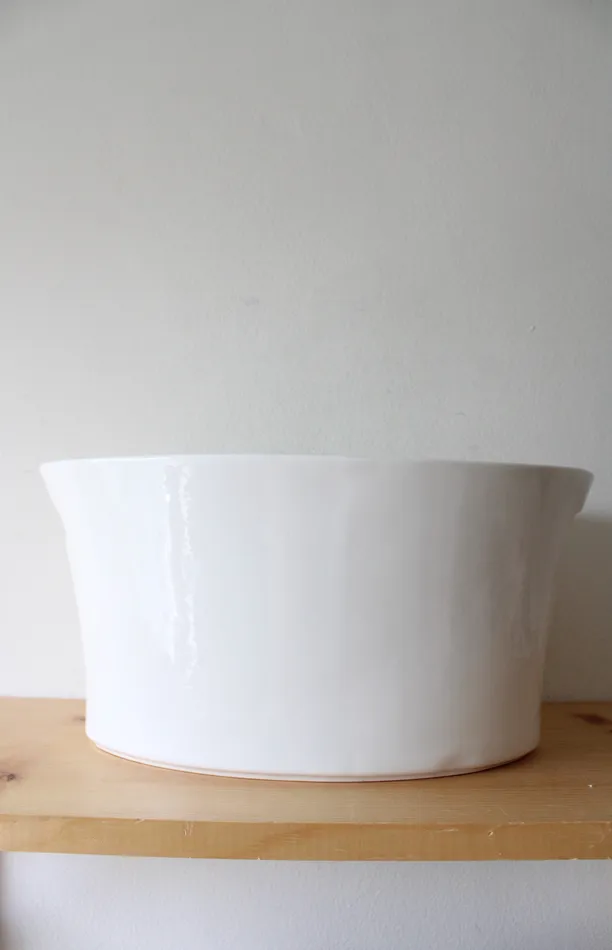 Rings HB HB Large White Ceramic Oval Serving Dish