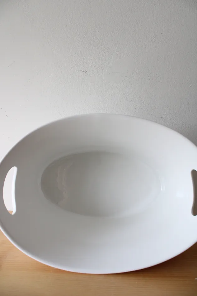 Rings HB HB Large White Ceramic Oval Serving Dish