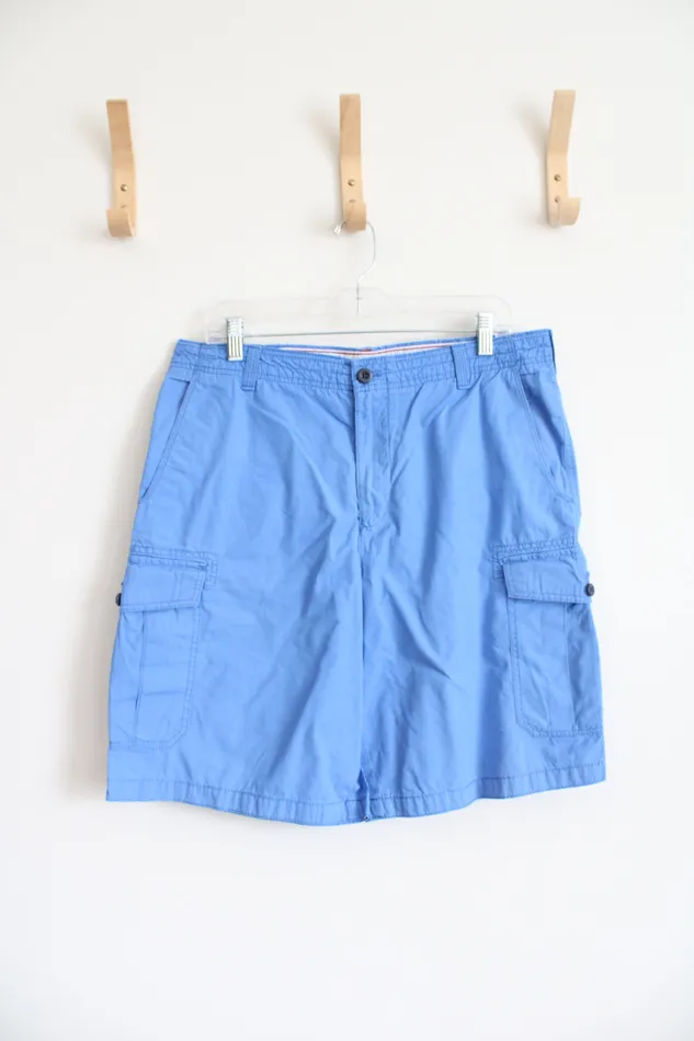 Rings Izod Izod Blue Cotton Shorts 34