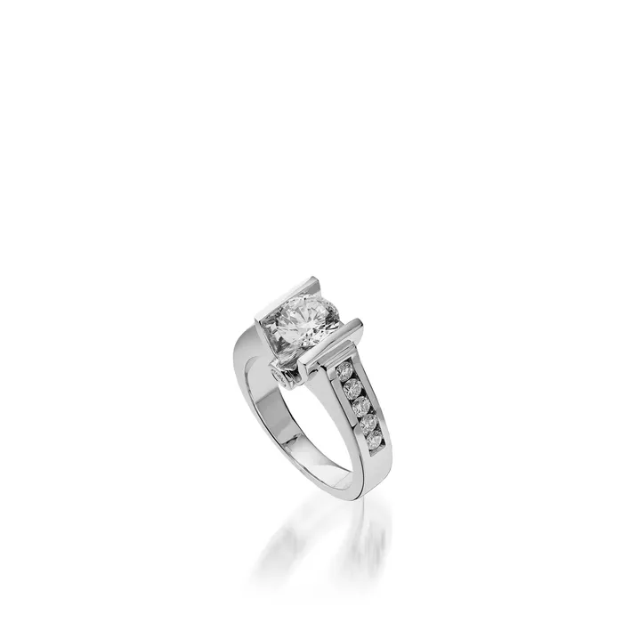 Rings John Atencio Grace White Gold Engagement Ring