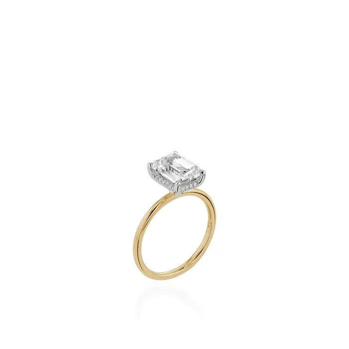 Rings John Atencio Lisette ToneTone Gold Engagement Ring
