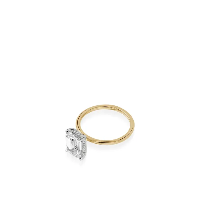 Rings John Atencio Lisette ToneTone Gold Engagement Ring