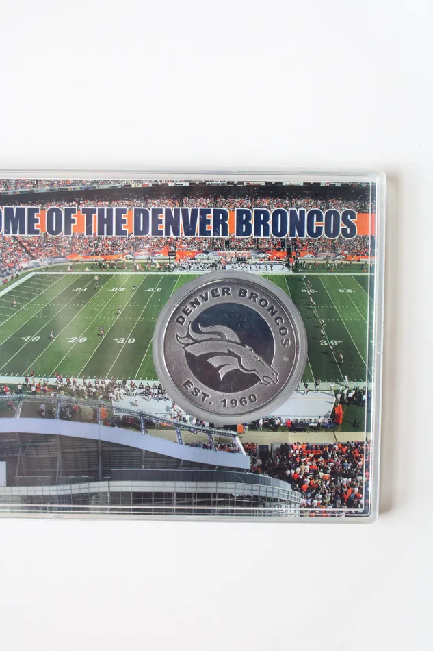 Rings Jubilee Thrift Denver Broncos 29MM Minted Medallion Silver Collectors Coin