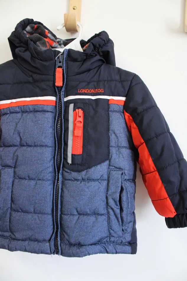 Rings London Fog London Fog Blue Puffer Coat 12M