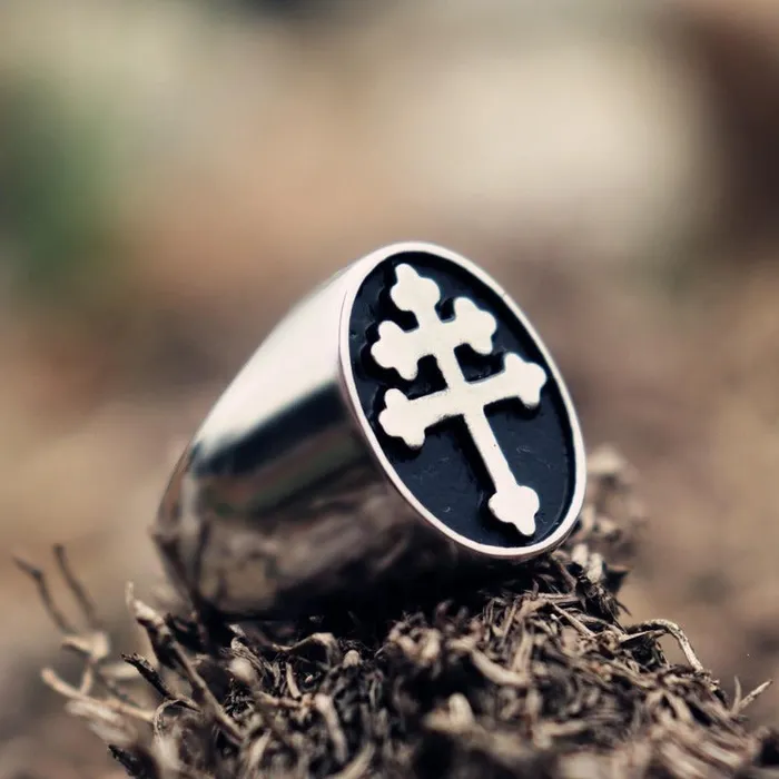 Rings Lords Guidance Christian Ring br Lorraine Cross