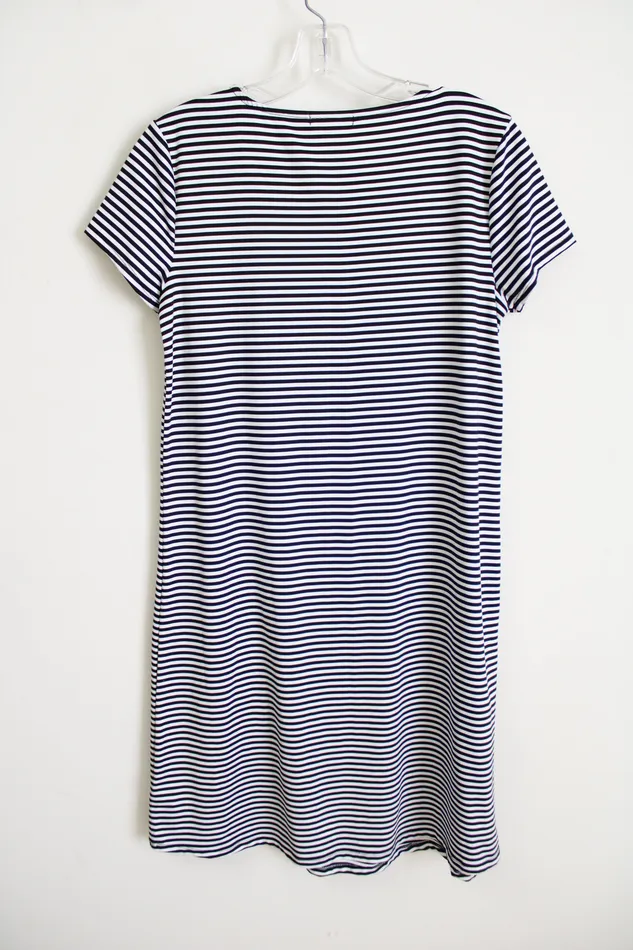 Rings Maurices Black Striped Embroidered Bottom dress XS Maurices