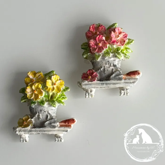 Rings Miniature Floral Decor Portraits by NC