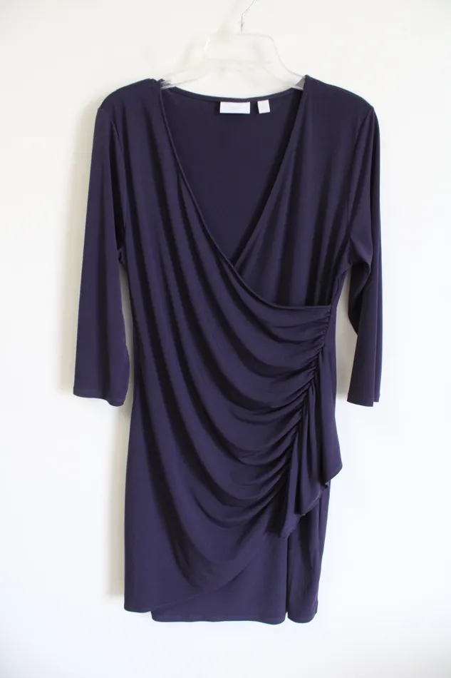 Rings New York Company New York Company Stretch Blue Dress L