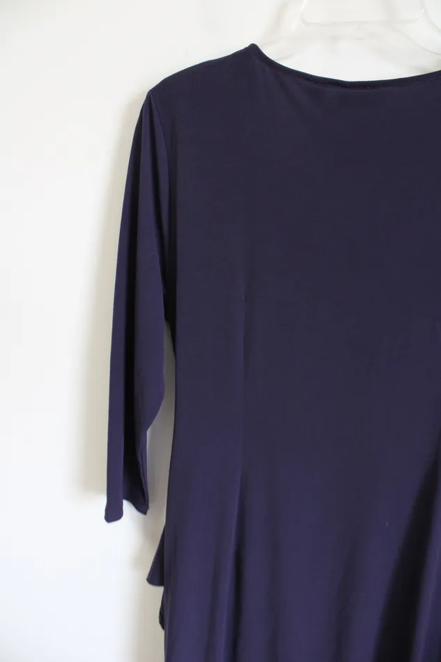 Rings New York Company New York Company Stretch Blue Dress L