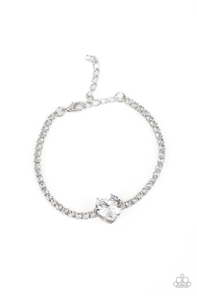 Rings Paparazzi Accessories Bedazzled Beauty White