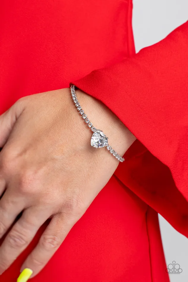 Rings Paparazzi Accessories Bedazzled Beauty White