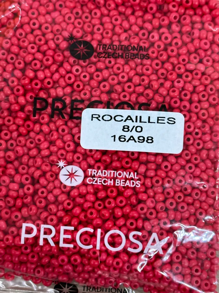 Rings Peppy Beads Preciosa Seed Beads 80 RocaillesRound Hole100 Gr16A98 Red Intensive Dyed Chalkwhite Rings Peppy Beads Preciosa Seed Beads 80 RocaillesRound Hole100 Gr16A98 Red Intensive Dyed Chalkwhite