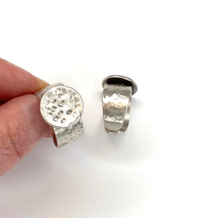 Rings Peppy Beads Silver Plated Brass Adjustable Ring Blank Silver Ring Setting Adjustable Ring Bezel Rings Peppy Beads Silver Plated Brass Adjustable Ring Blank Silver Ring Setting Adjustable Ring Bezel