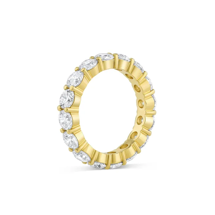 Rings Round Cut Earth Mined Diamond Band Eternity Consider Bridal